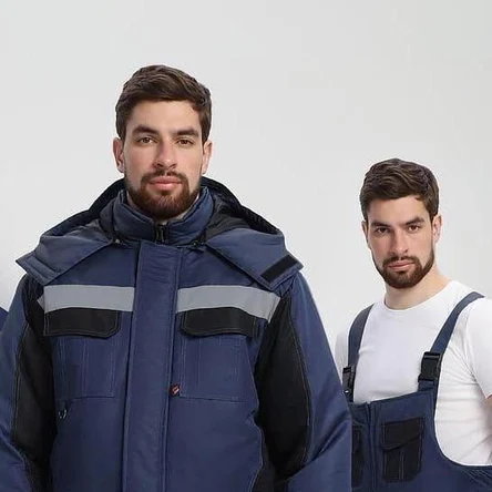 Костюм зимний Вектор СОП (тк.Таслан,135) п/к, т.синий/черный