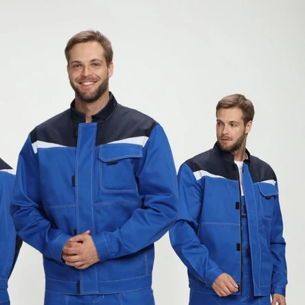 Костюм Строй-2 CH МВО (тк.Смесовая,280) п/к, васильковый/т.синий