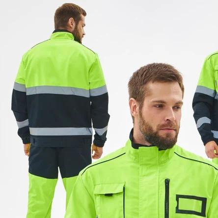 Костюм сигнальный Специалист-1 (тк.Смесовая МВО,240) брюки, желтый/черный